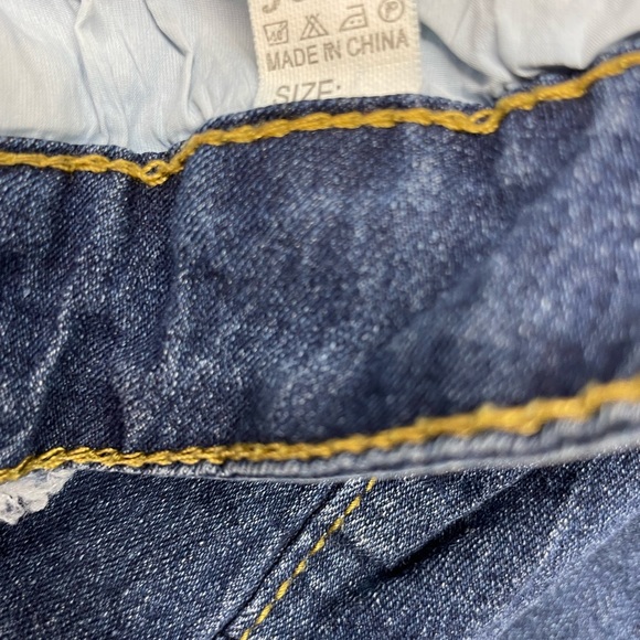 Falmer heritage high rise Faded/distressed/cuffed denim shorts ladies sz - Picture 5 of 6